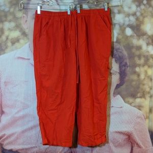4X Erkia Woman Cherry Capris NWT